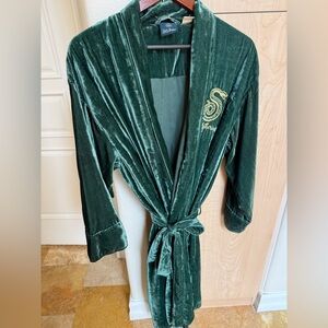 Slytherin Harry Potter Green Velvet Robe